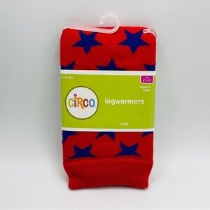 CIRCO Legwarmers One Pair Size 2T-4T Stars Red Blue Cute Girl Toddler Target